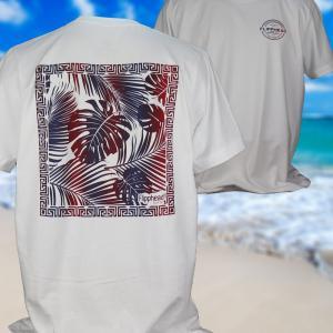Flipphead palm leaves 978 Graphic Tee and surf t shirts, in the Mens Clothing Department